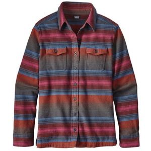 Patagonia Women's Long-Sleeved Fjord Flannel Shirt Size Large